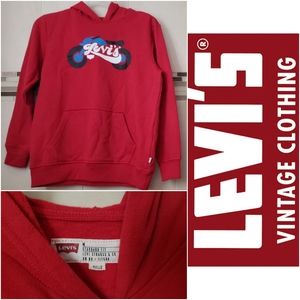 🌠Levi's Strauss🌠 red hooded motorcycle sweater